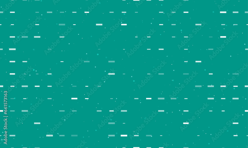 Poster seamless background pattern of evenly spaced white minus symbols of different sizes and opacity. vec