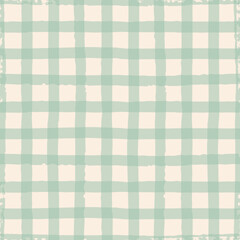 green plaid fabric texture