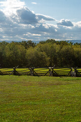 landscape with a fence