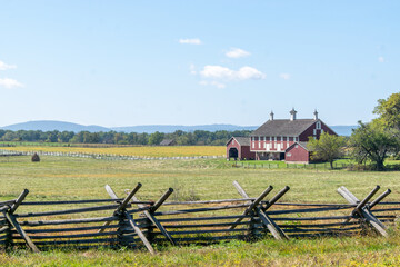 landscape with fence