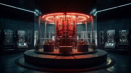 nuclear reactor in a power plant