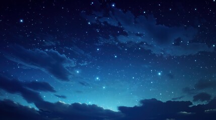 Obraz na płótnie Canvas Starlink on a night sky with stars
