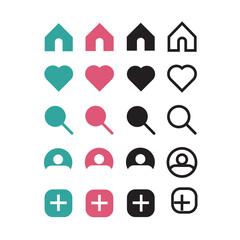 set of icons for design