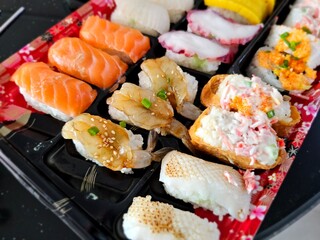 Sushi Seafood Japanese Traditional dishes plate design