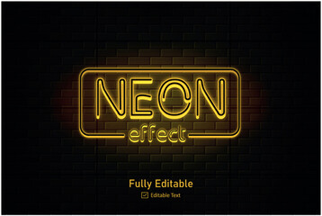 Neon effect for edible text neon style effect logo and night club logo and night party poster text