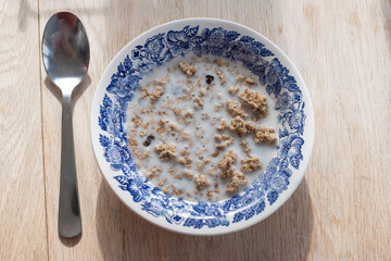 cereal in a bowl