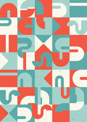 Abstract geometric forms. Poster template or background