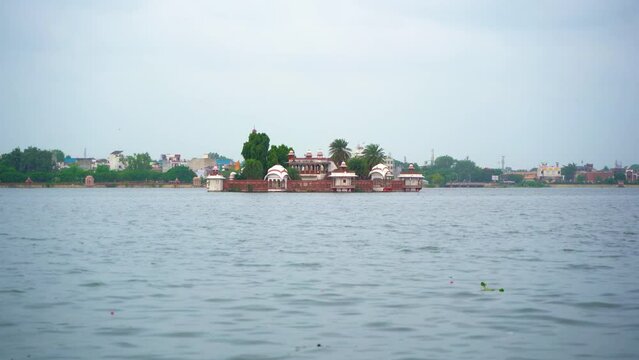 Jag Mandir is a palace built over Kishore Sagar lake in Kota city in Rajasthan state of India