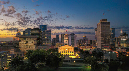 Nashville Tennessee at sunrise