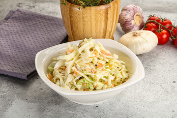 Dietary tasty Cole slaw salad