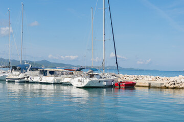 Fototapeta na wymiar yacht at sea in Croatia