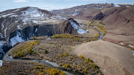Gorny Altai in autumn, Russia September