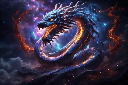 The Legend of Orochi Serpent in the Cosmic Maelstrom