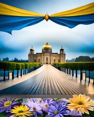 Fototapeta premium church on the river