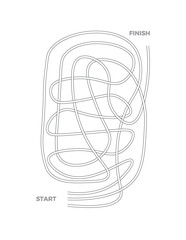 Maze 7 for activity and puzzle book.