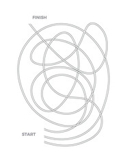 Maze 6 for activity and puzzle book	