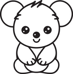 Climbing with Style Elegance Defined Artistic Minimalism of the Koala