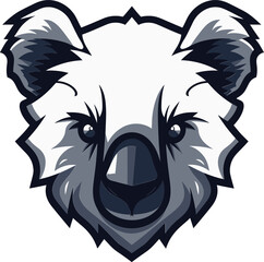 Minimalistic Avian Elegance in Vector Art Eyes of the Tree Hugger Minimal Logo