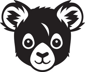 Silhouette of a Cozy Tree Hugger Geometric Hug Emblem in Black Simplicity