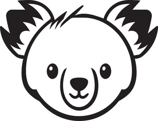 Vectorized Emblems Eyes of Sweetness Silhouette of a Cozy Tree Hugger