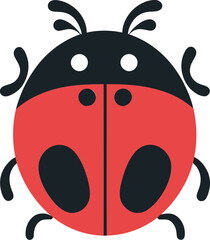 Eyes of the Ladybug Crawler Mysterious Monochrome Artistry of Delight