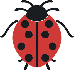 Silent Elegance Monochrome Insect Symbol Minimalist Ladybug Crest Vectorized Beauty