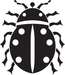 Abstract Beauty Elegant Ladybug Symbol Simplicity Defined Monochrome Ladybug Crest