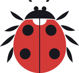 Intricate Silhouette Ladybug Badge of Beauty Classic Marvel in Shadows Ladybug Insignia