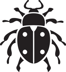 Iconic Emblem Timeless Ladybug Insignia Abstract Beauty in Shadows Sleek Ladybug Mark
