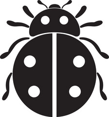 Majestic Symmetry The Ladybug Badge of Delight Geometric Elegance Iconic Ladybug Insignia