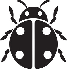 Geometric Elegance Iconic Ladybug Insignia Sleek Insect Profile Abstract Ladybug Design