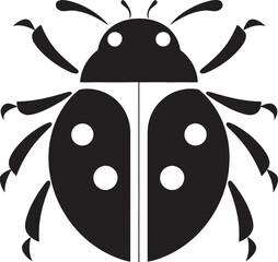 Elegant Precision Monochrome Ladybug Beauty Abstract Elegance Unveiled The Ladybugs Grace