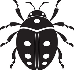 Eyes of Symmetry The Monochrome Ladybugs Timeless Badge Whispers of Beauty The Sleek Ladybugs Emblematic Geometric Crest
