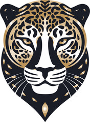 Roaring Excellence Black Leopard Emblem in Vector Stalking Grace Black Vector Leopard Logo