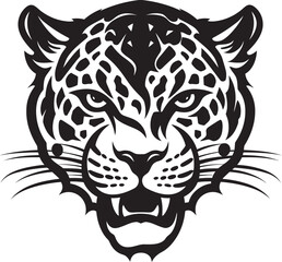 On the Hunt Black Leopard Logo Design Feline Excellence Black Leopard Vector Icon