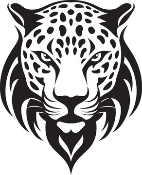 Panthers Pride Black Leopard Icon in Vector Stealthy Elegance Black Vector Leopard Emblem