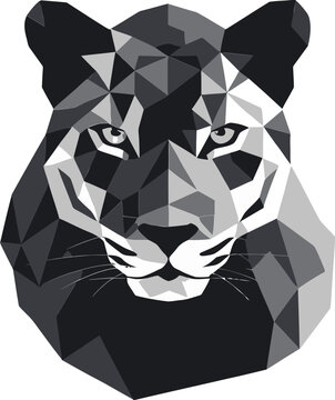 Elegance in Motion Black Leopard Icon in Vector Wildcat Artistry Black Vector Leopard Logo
