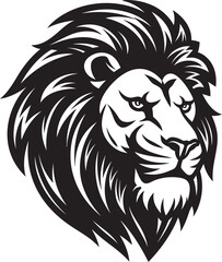 Majestic Majesty Lion Emblem in Vector Stylish Panther Black Vector Lion Icon Design