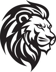 Fierce Ruler Lion Icon Logo Design Lions Legacy Black Vector Emblem Excellence