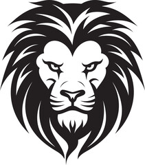 Lions Legacy Black Vector Emblem Excellence Roaring Dominance Lion Icon Design