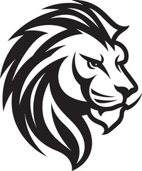 Pouncing Majesty Lion Logo in Vector Sleek and Savage Black Vector Lion Icon