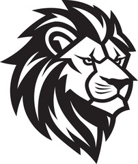 Proud Dominance Lion Logo Excellence Elegant Authority Black Vector Lion Design