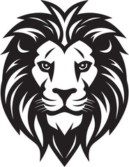 Wild Beauty Lion Logo Excellence On the Prowl Black Vector Lion Icon