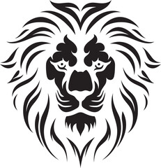 Elegance in Motion Lion Icon Design Proud and Powerful Black Vector Lion Logo