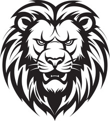 Roaring Majesty The Black Lion Emblem Sleek Sovereign A Lion Logo Excellence