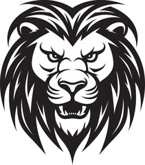 Elegance in the Wild A Lion Icon Emblem Lionhearted The Black Vector Lion Logo Design