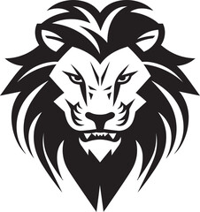 Sleek Dominance The Majestic Power of Lion Icon in Vector Elegant Sovereign The Regal Beauty of Lion Logo