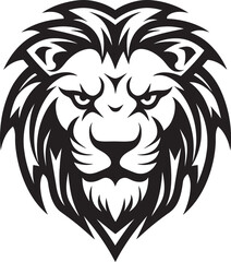 Ferocious Grace The Stylish Panther in Black Lion Icon On the Prowl The Fierce Authority of Lion Emblem Excellence