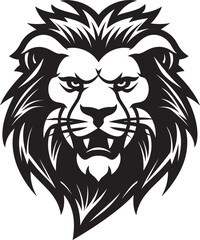 Sleek Sovereign A Fierce Beauty in Lion Icon Ferocity Unleashed The Stylish Panther in Black Lion Emblem