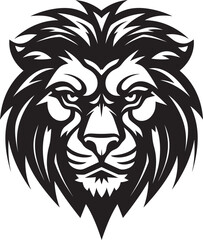 Roaring Excellence Black Lion Icon Design   The Excellence of Roar Proud Power Black Vector Lion Logo Excellence   The Power of Pride